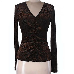 Karen Kane Top - velvet print